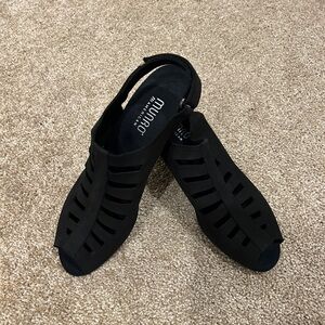 Munro Black Sandals Abby Women’s sz 8.5 Narrow M471186